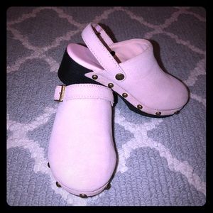 Lands End Pink Clogs/ Slides